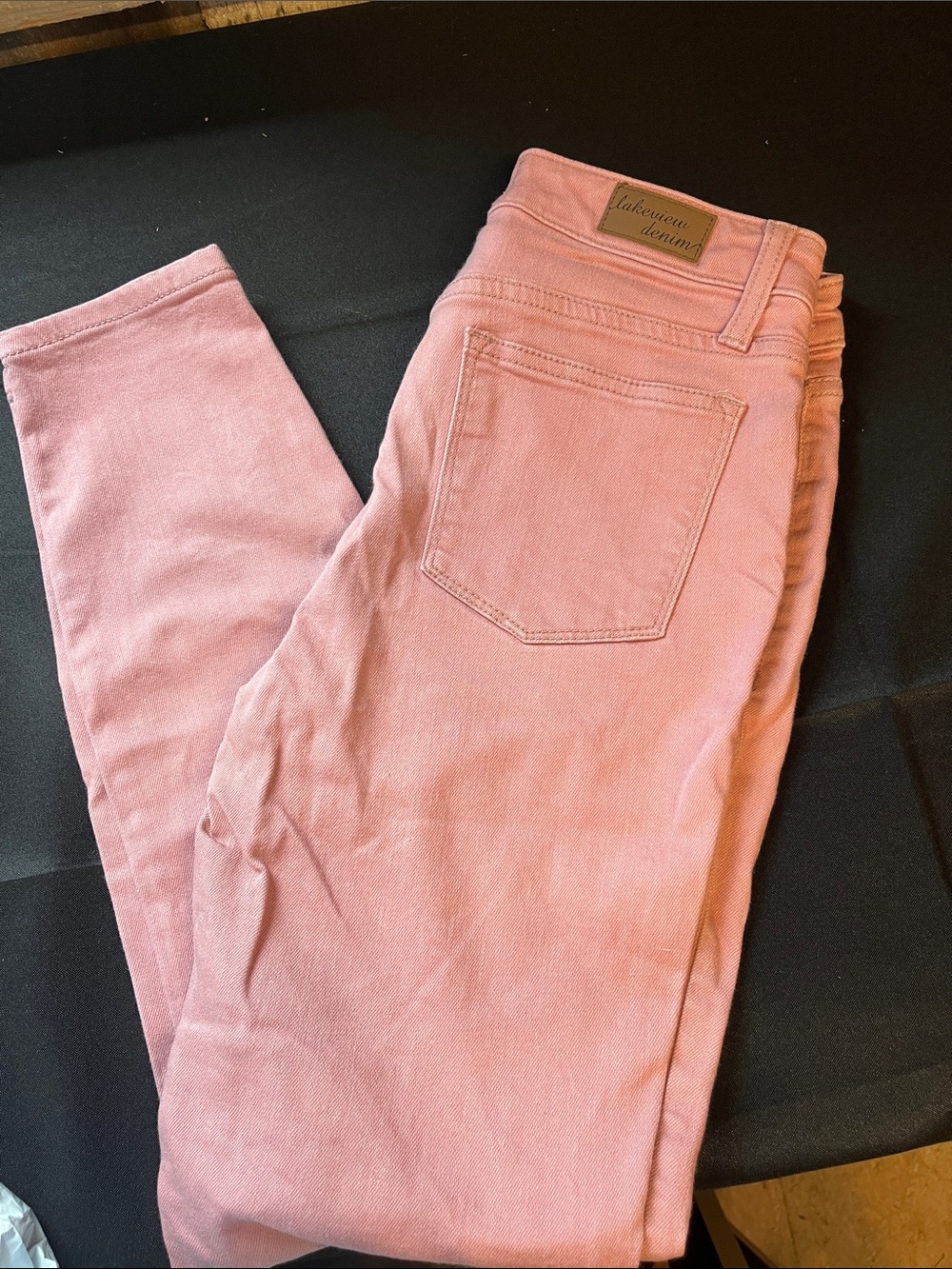 Lakeview Denim Size 26 Salmon Mauve Dusty Rose Color Jeans